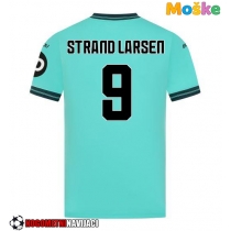 Moške Nogometnih dresov Wolves Jorgen Strand Larsen #9 Gostujoči 2025-26 Kratki rokavi